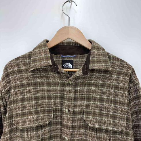 ザノースフェイス THE NORTH FACE チェック柄 cpoシャツ メンズ JPN:L